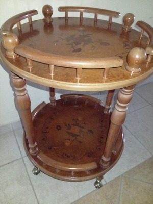 Small furniture with marquetry surface, new