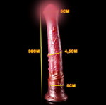 Horse Dildo 30CM καινούργιο με σύριγγα εκσπερμάτωσης και φούσκα από σιλικόνη 5CM πάχος