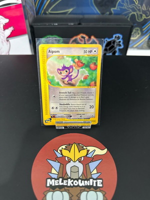 Aipom 67/147 Aquapolis Pokemon card used, excellent condition