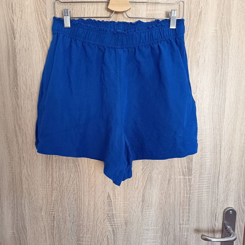 H&M linen shorts size M, blue