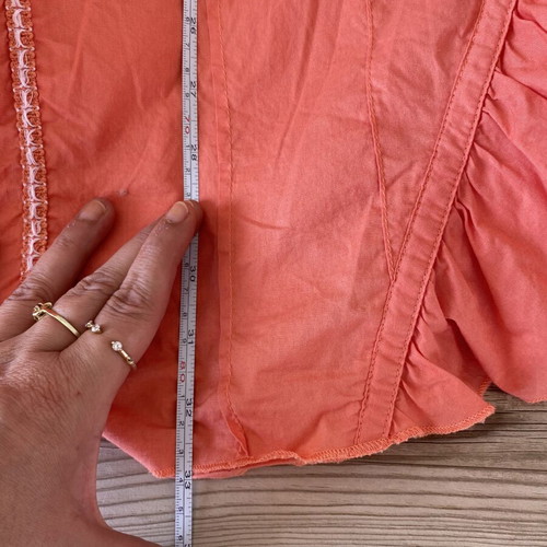 Coral Cotton Dress like new, XS to M, airy and lined