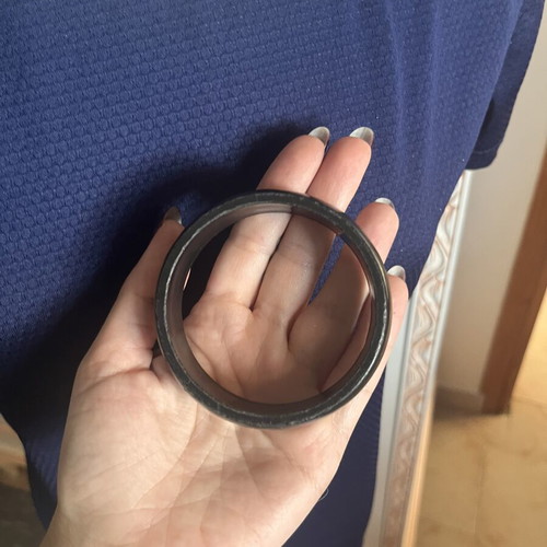 Bracelet minimal used, plastic, black