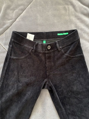 Benetton Corduroy Pants 11-12 Years Like New Black