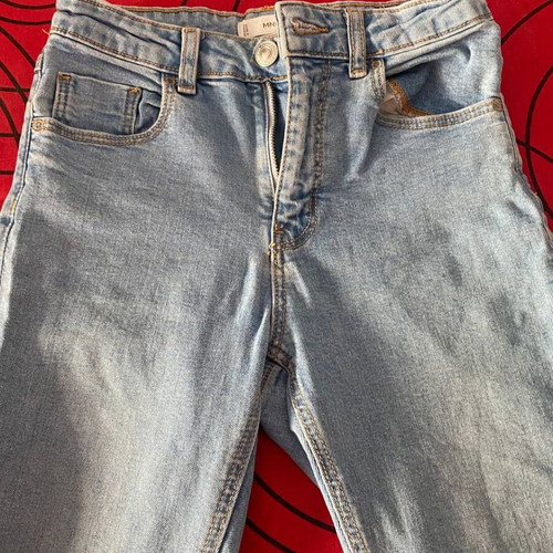 Mango Kids MNG Denim Jeans Girl 11-12 Years 152cm Light Blue Stretch Like New