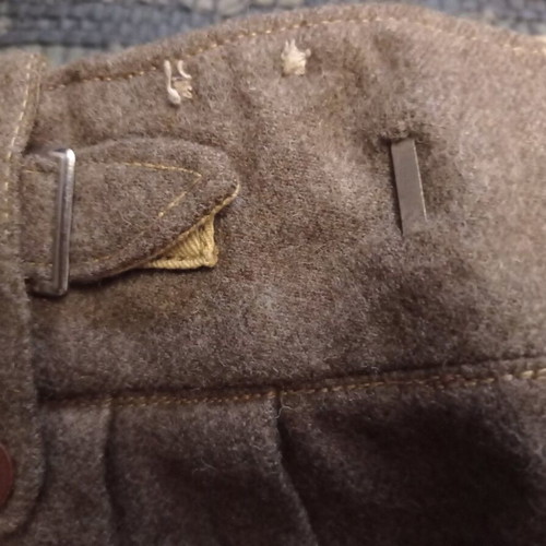 British Army wool military battle trousers like new 1951 size 34