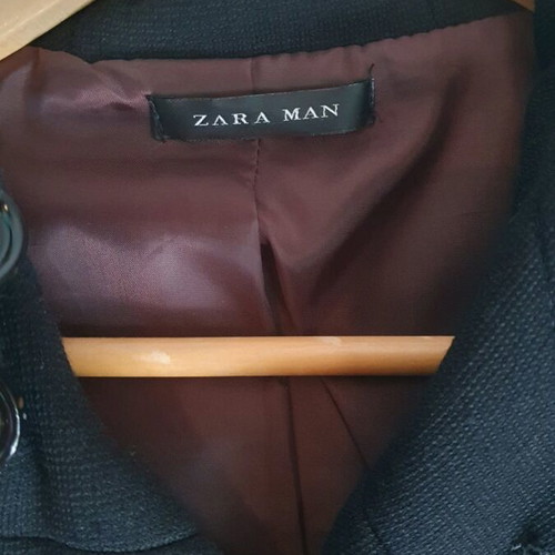 Zara men's coat medium black like new