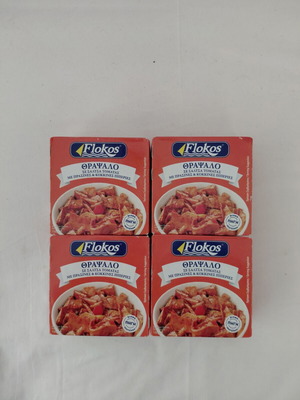 Flokos Thrapsalo in tomato sauce pack of 4, 160g each