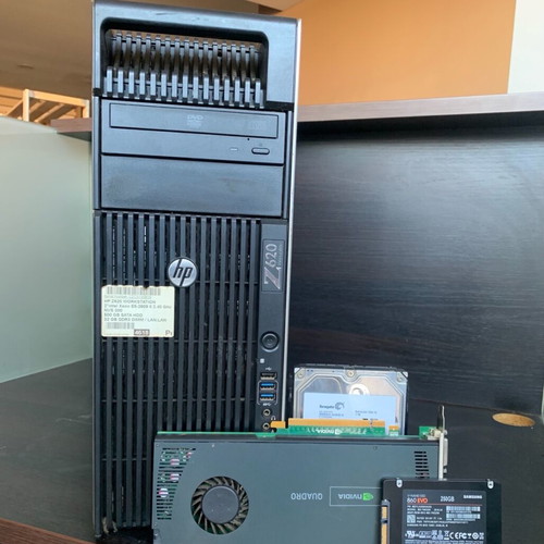 HP Z620 Workstation like new with 32GB RAM, 256GB SSD, 1TB HDD, Quadro 4000 2GB