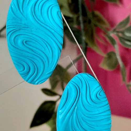 M-art S-tudio earrings new, multicolor polymer clay