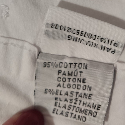 White cotton shorts XL like new