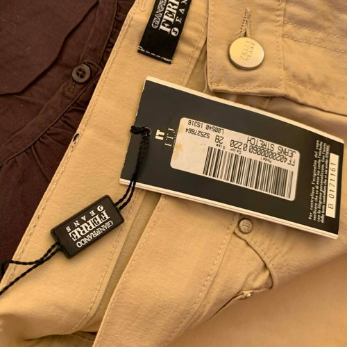 Gianfranco Ferre Jeans women's pants new, size 28, beige