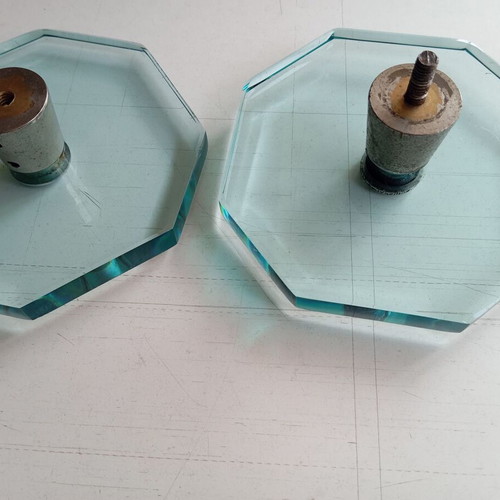 Octagonal glass door knob used for Securit glass door