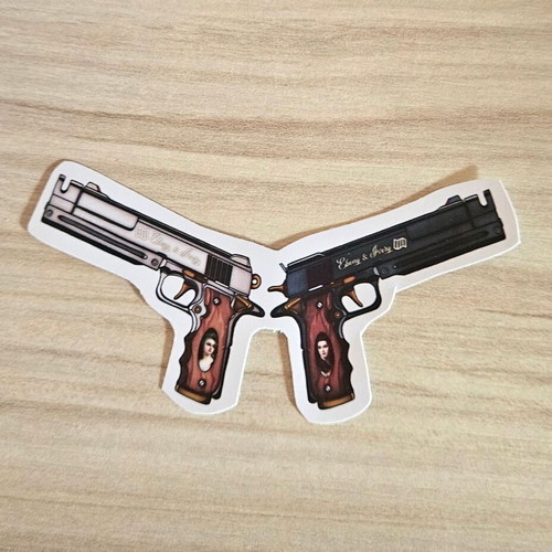 Devil May Cry Ebony and Ivory handmade sticker made to order