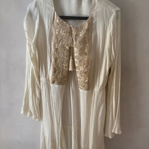 White 22 shirt-coat like new, beige, size S