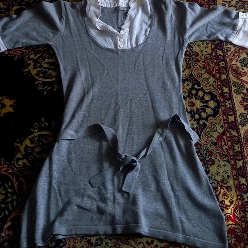 Dress with integrated shirt like new, size S