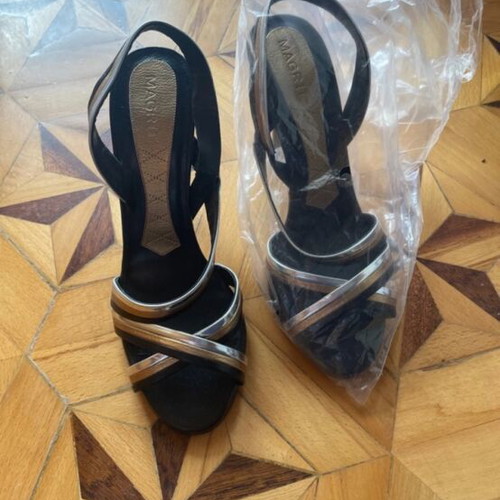 Magrit Black Pumps Size 38 Heel Height 11cm New