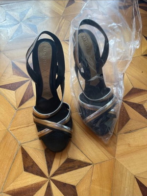 Magrit Black Pumps Size 38 Heel Height 11cm New