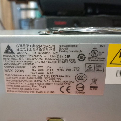 Lenovo DPS-220DB-1 A OEM power supply like new for SFF PC