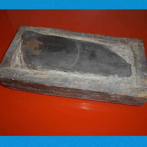 Old traditional knife sharpener used with handmade wooden case