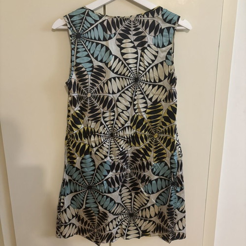 Custo Barcelona sleeveless mini dress with graphic botanical print, size S