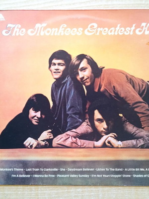 Monkees Greatest Hits vinyl record, rock