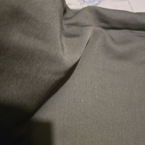 Sewing fabric new, remnant in light gray