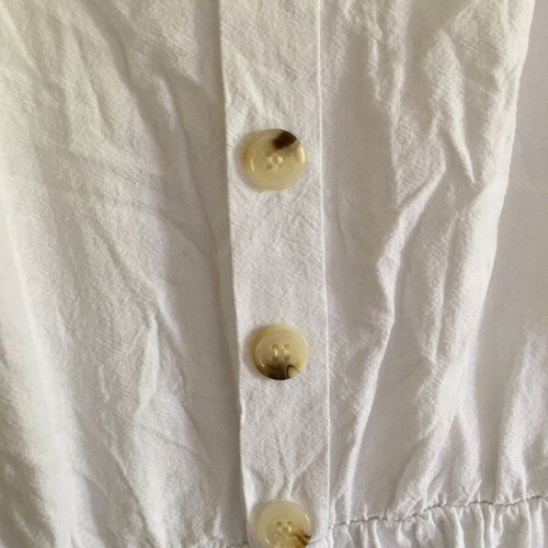 White summer dress size L with buttons like new