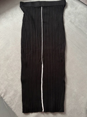 Zara midi ribbed skirt used, black, size S