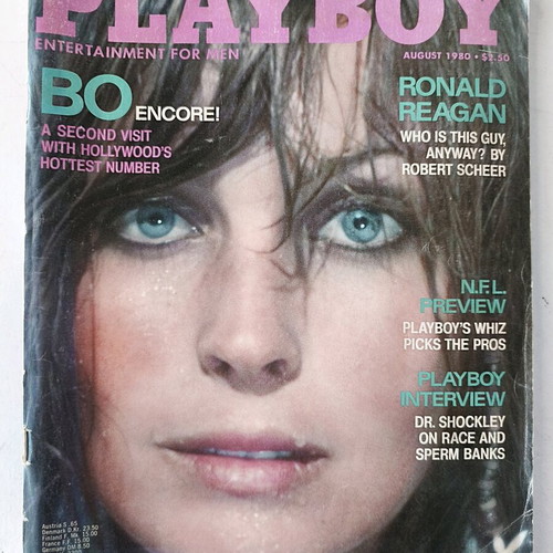 Playboy Αύγουστος 1980 μεταχειρισμένο με αφίσα