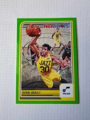 Parallel κάρτα Ochai Agbaji Neon Green NBA Hoops 2023-24, νέα
