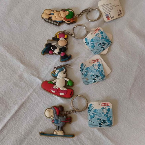 Prelok Little Mouse 1980-1990 Nici keychains like new, pack of 4