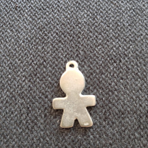 Boy pendant 3 cm made of 925 silver, like new