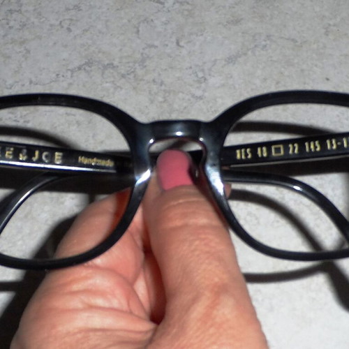 Me & Joe eyeglasses used, handmade acetate, black