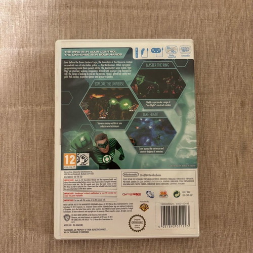 Green Lantern Rise of the Manhunters Nintendo Wii used, English complete