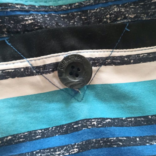 Protest swim shorts used, size 164 cm, blue and black