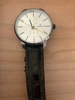Radiant wristwatch used, black and silver