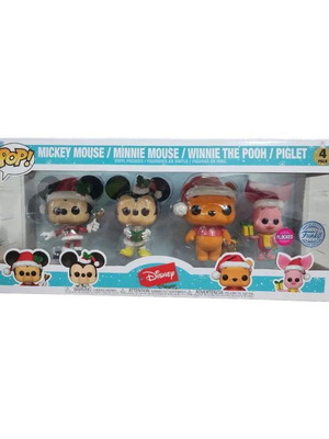 Funko Pop Mickey Mouse 4pack Flocked καινούργιο