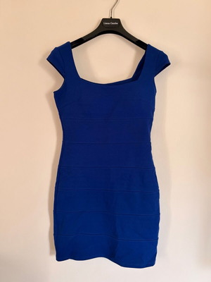 Blue mini bodycon dress size M like new