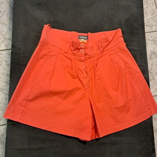 Happening No36 coral cotton high-waisted bermuda shorts like new