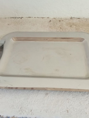 Inox serving tray for food and drinks, like new
