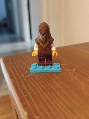 Lego custom figure used, half Chewbacca