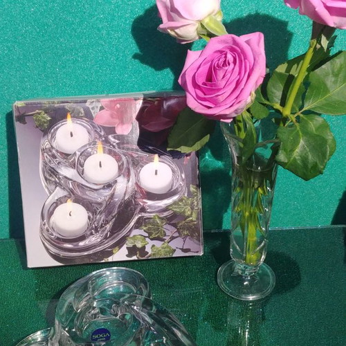 Soga Quattro candle holder for four tealights new, Japan 80s-89