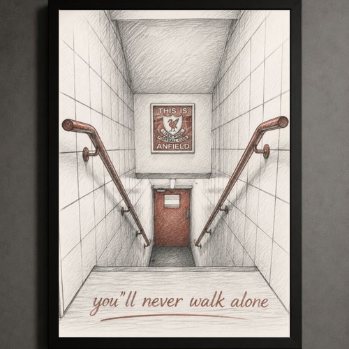 Liverpool FC framed poster 30x40cm new