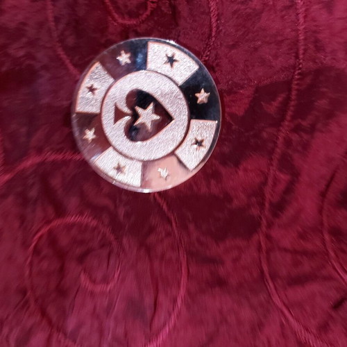 Poker Stars chip used, gold color, 3 cm diameter