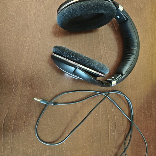 Sennheiser HD 599 wired over ear headphones used, black