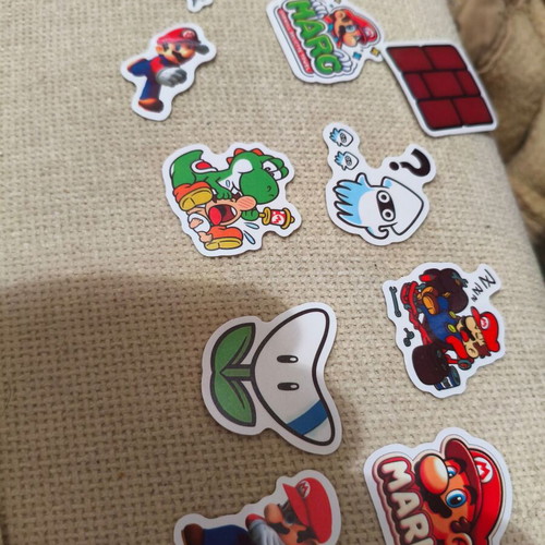 Mario stickers like new, pack