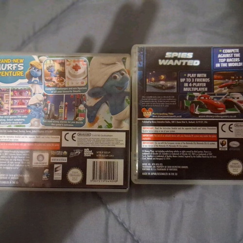 Nintendo DS games used, The Smurfs, Cars 2, Toy Story 3, The 42 All Time Classics