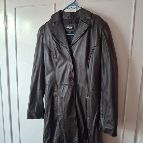 Leather coat new, soft, brown, size XL