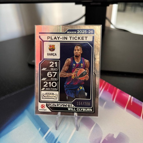 2025-26 Contenders EuroLeague Will Clyburn Play-In Ticket card like new