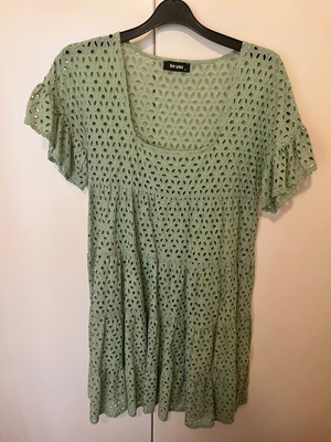 Be You dress, pistachio color, size S, guipure fabric